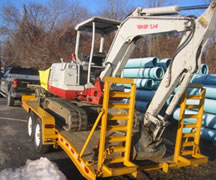 Photo of trench work and excavation for footings.